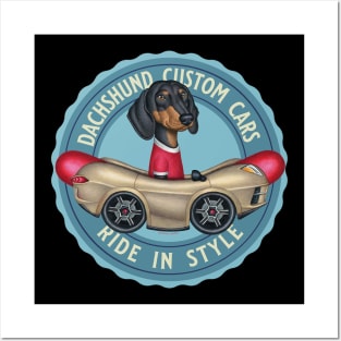 Dachshund Custom Cars Posters and Art